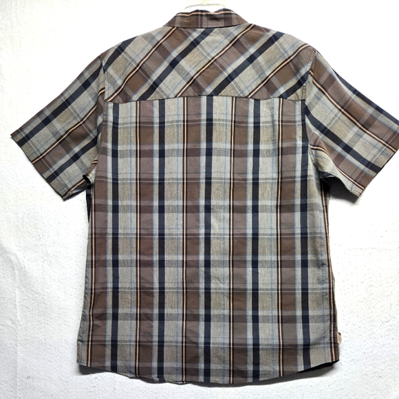 Hippy Tree Men's Short Sleeve Button Up Plaid Multicolor Shirt Sz XXL - Picture 6 of 9